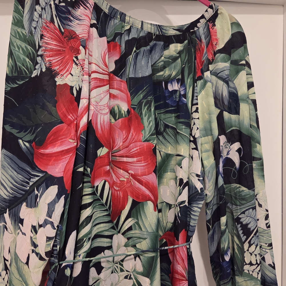 Tommy Bahama Multicolor Floral Dress Size XL NWT